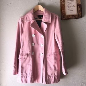 J Crew Pink Pea Coat size 8